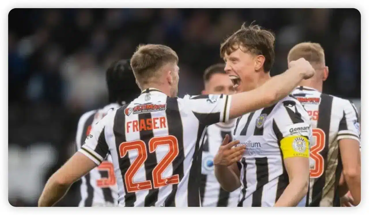 Dunne's opener marked his first goal in six years, giving St Mirren a commanding first-half lead